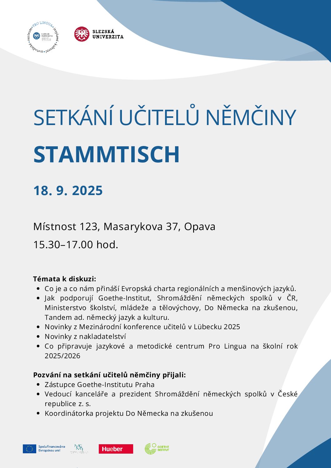 Setkání učitelů němčiny – Stammtisch