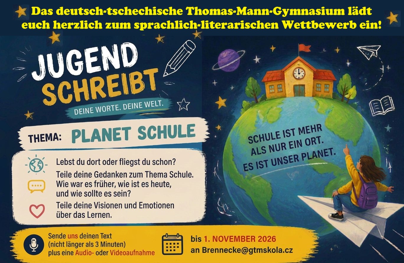 Soutěž Gymnázia Thomase Manna “Jugend schreibt”